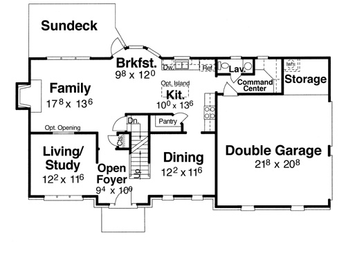 First Floor image of Oxford House Plan